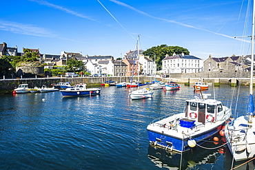 Harbour of Castletown, Isle of Man, crown dependency of the United Kingdom, Europe