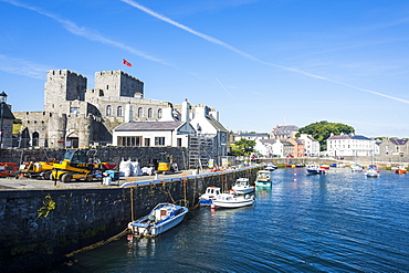 Harbour of Castletown, Isle of Man, crown dependency of the United Kingdom, Europe