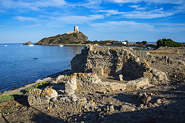 Nora archaeological site, Nora, Sardinia, Italy, Mediterranean, Europe