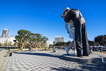 Embracing Peace memorial on the Ocean front of San Diego, California, United States of America, North America