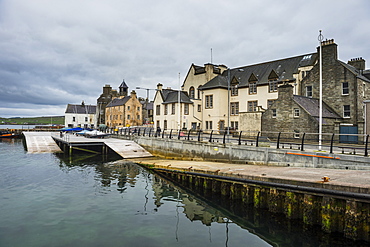 Seafront of Lerwick, capital, of Shetland Islands, Scotland, United Kingdom, Europe