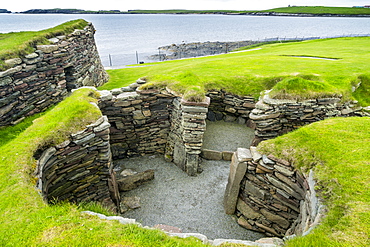 Jarlshof prehistoric archaeological site, Shetland Islands, Scotland, United Kingdom, Europe