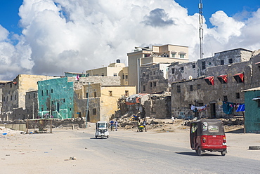 The destroyed old town of Mogadishu, Somalia, Africa