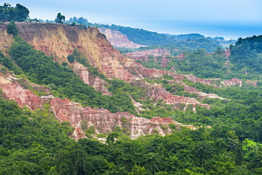 Erosion created the Grand Canyon of the Congo, Diosso Gorge, Pointe-Noire, Republic of the Congo, Africa