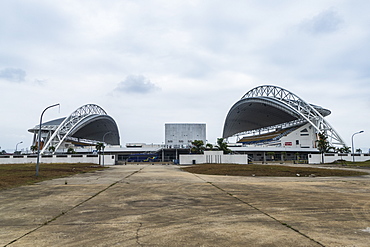 Soccer stadium Angondje built for the Africa Cup of Nations, Libreville, Gabon, Africa