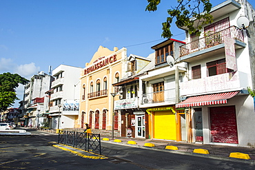 Colonial buildings, Place de la Victoire, Pointe-a-Pitre, Guadeloupe, French Overseas Department, West Indies, Caribbean, Central America