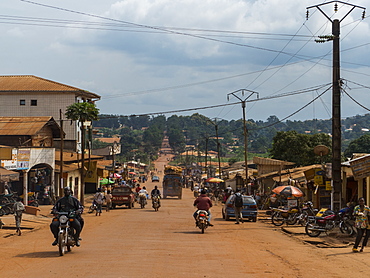 The town of Yokadouma, Eastern Cameroon, Africa