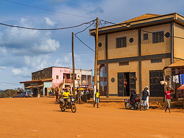 Town centre of Yokadouma, Eastern Cameroon, Africa