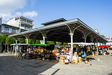 Covered Spice market, Pointe-a-Pitre, Guadeloupe, French Overseas Department, West Indies, Caribbean, Central America