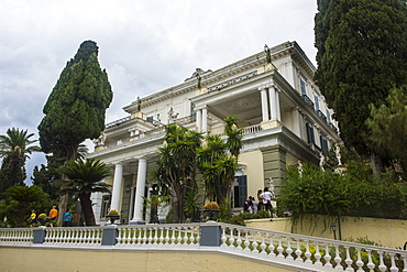 Achilleion Palace, old town of Corfu, Ionian Islands, Greek Islands, Greece, Europe