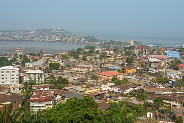 View over Freetown, Sierra Leone, West Africa, Africa