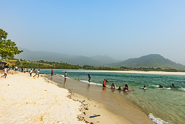 Two Mile beach, Sierra Leone, West Africa, Africa