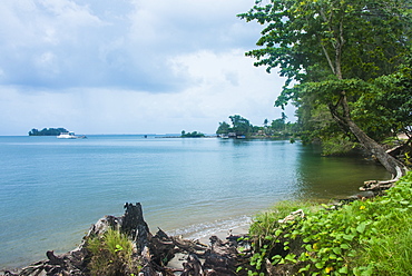 Beach in the Manus or Admirality islands, Papua New Guinea