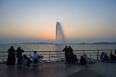 The largest fountain in the world, Corniche, Jeddah, Saudi Arabia, Middle East