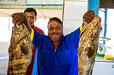 The fish market of Jeddah, Saudi Arabia, Middle East