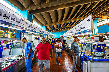 The fish market of Jeddah, Saudi Arabia, Middle East