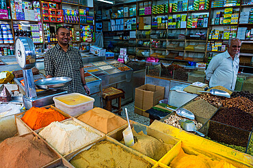 Spice shop, the old town of Jeddah, Saudi Arabia, Middle East