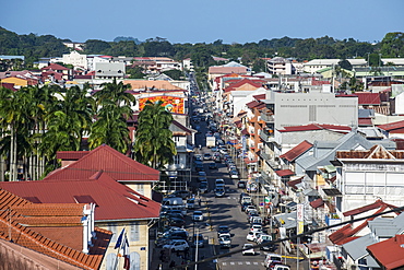 View over Cayenne, French Guiana, Department of France, South America