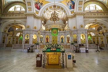 Interior of the Transfiguration Cathedral, Odessa, Black Sea, Ukraine, Europe