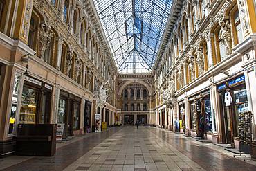 Beautiful historic shopping passage, Odessa, Black Sea, Ukraine, Europe