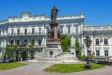 Monument to Catherine II, Odessa, Black Sea, Ukraine, Europe