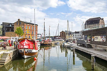 Harbour of the Hanseatic town of Stralsund, UNESCO World Heritage Site, Mecklenburg-Vorpommern, Germany, Europe