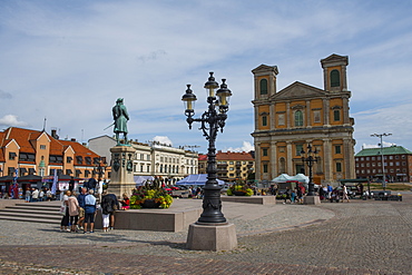 Town square of the Naval base of Karlskrona, UNESCO World Heritage Site, Sweden, Scandinavia, Europe