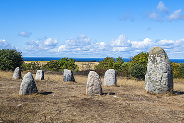 Iron Age burial ground at Gettlinge, Oland, Sweden, Scandinavia, Europe