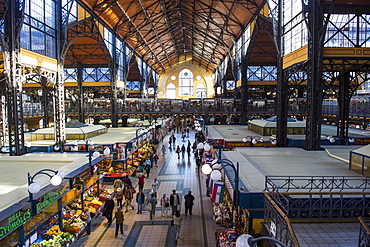 Grand market hall, Budapest, Hungary, Europe