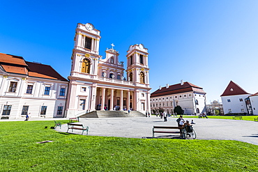 Abbey Church and Cloister, Goettweig Abbey,UNESCO World Heritage Site, near Krems, Wachau, Austria, Europe