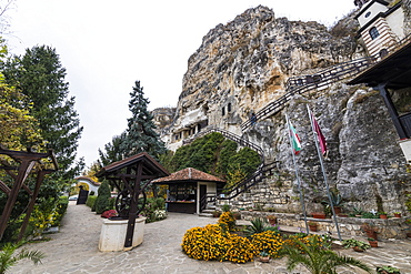 Rock Monastery St. Dimitar Basarbovski dating from the 12th century, UNESCO World Heritage Site, Ivanavo, Bulgaria, Europe