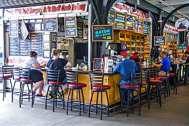 Street bar in the French market, New Orleans, Louisiana, United States of America, North America