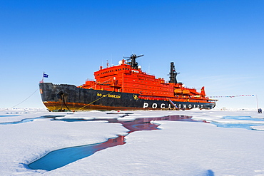 Icebreaker '50 years of victory' on the North Pole, Arctic