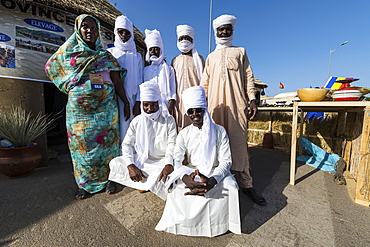 Toubou bedouins at the Tribal festival, Place de la Nation, N'Djamena, Chad, Africa