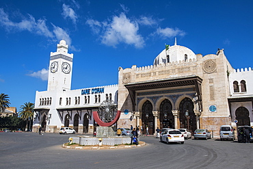 Beautiful colonial railway station of Oran, Algeria, North Africa, Africa