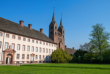 Princely Abbey of Corvey, UNESCO World Heritage Site, North Rhine-Westphalia, Germany, Europe