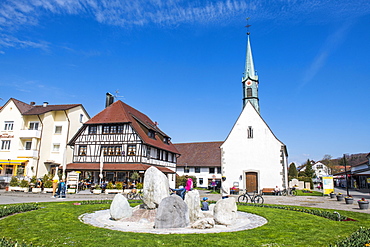 Little church in Unteruhldingen on Lake Constance, Germany, Europe