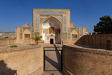 Facade of Shrine of Mawlana Abdur Rahman Jami, Herat's greatest 15th century poet, Herat, Afghanistan, Asia