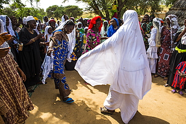 Wedding ceremony in a village in southern Niger, West Africa, Africa