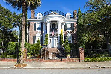 Colonial house in Charleston, South Carolina, United States of America, North America