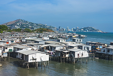 Poreporena stilt village, Port Moresby, Papua New Guinea, Pacific