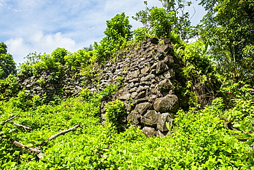 Lelu (Leluh) archaeological site, Kosrae, Federated States of Micronesia, South Pacific