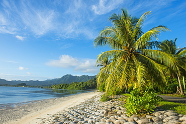 White sand beach, Kosrae, Federated States of Micronesia, South Pacific