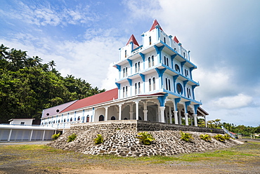 Lausikula church, Wallis, Wallis and Futuna, South Pacific, Pacific