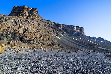 Brown Bluff huge volcanic basalt, Tabarin Peninsula, Antarctica, Polar Regions