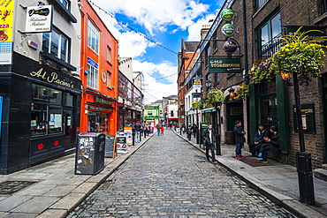 Hip shops in Temple Street pedestrian zone, Dublin, Republic of Ireland, Europe