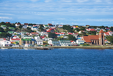 Colourful houses, Stanley, capital of the Falkland Islands, South America