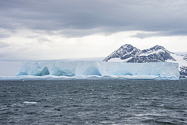 Floating iceberg on Elephant Island, South Shetland Islands, Antarctica, Polar Regions