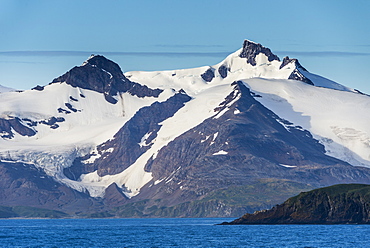 Beautiful glacial scenery of Salisbury Plain, South Georgia, Antarctica, Polar Regions