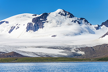 Beautiful glacial scenery of Salisbury Plain, South Georgia, Antarctica